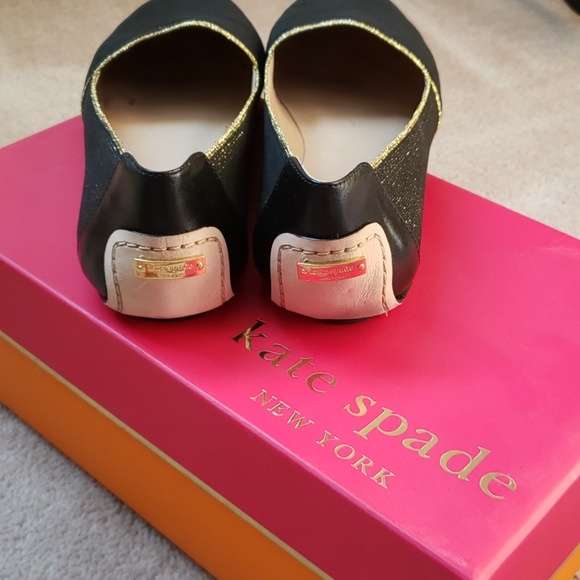 Kate Spade Black Gold Nella Loafers - Picture 2 of 4
